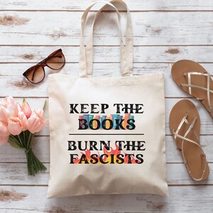 Read Banned Books Tote Bag, Save the Books, I'm with the Banned Tote, Book Lover Tote Bag, Social Justice Gift, Literary Tote Bag image 4