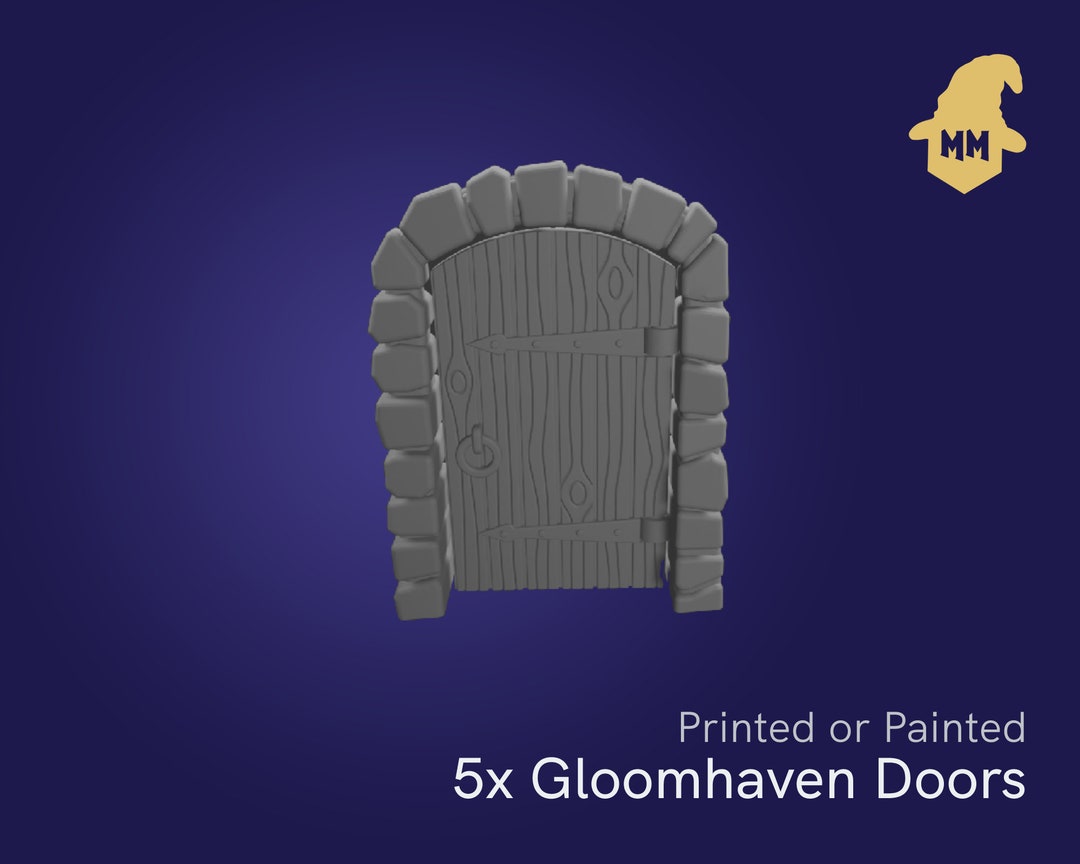 5pc Gloomhaven 3d Printed Terrain Hinged Doors Pack of 5 - Etsy