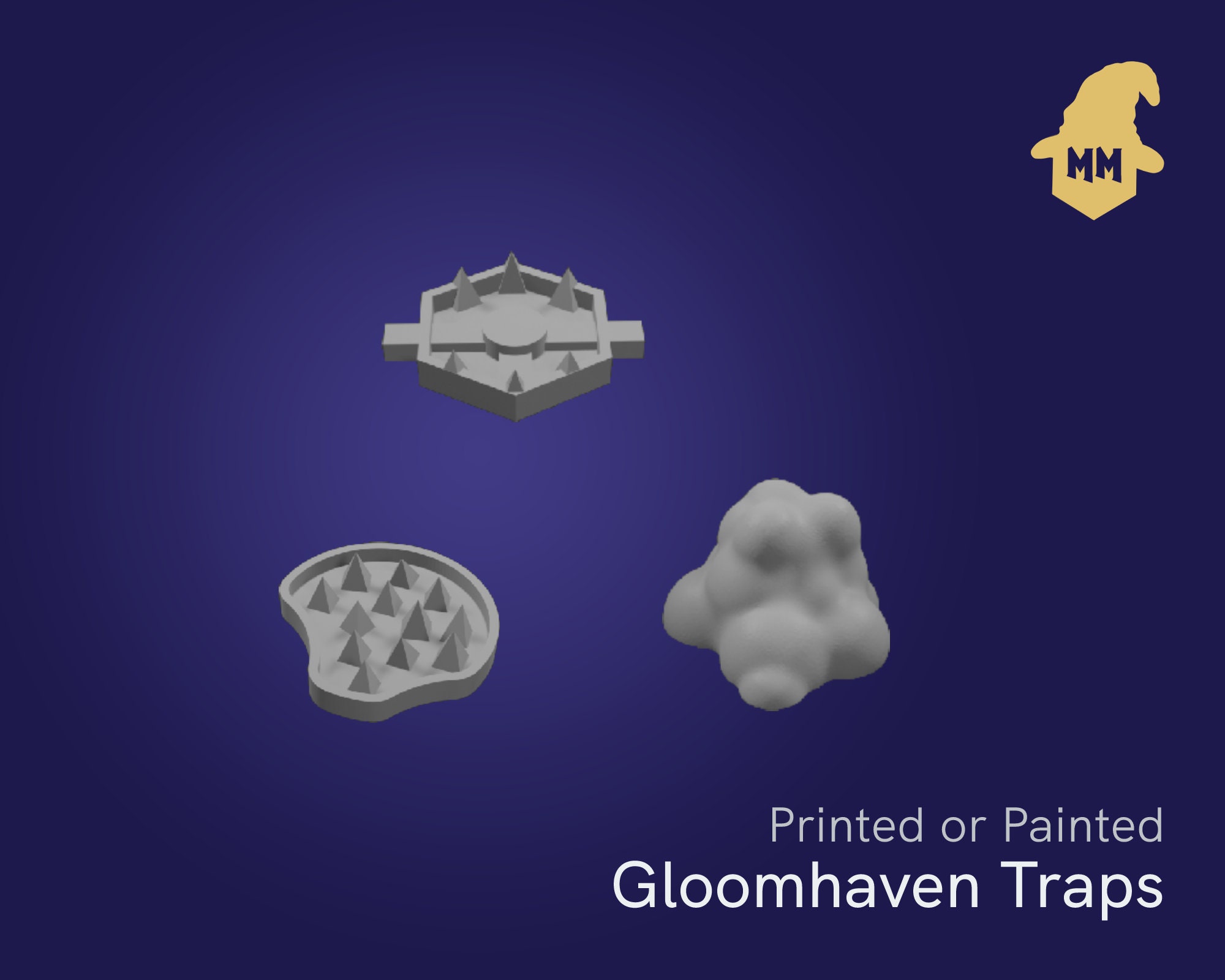 12pc Gloomhaven 3d Printed Terrain Traps Pack Gloomhaven Etsy