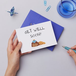 Printable Get Well Soon Card: Sending Warm Wishes for a Speedy Recovery - Instant Download - 5x7 - printable card