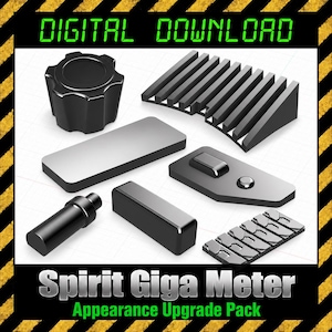 Digitale download STL - Spirit Giga Meter Uiterlijkpakket (Koelplaat, Zijpanelen en meer)