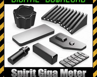 Digitaler Download STL - Spirit Giga Meter Appeance Package (Kühlkörper, Seitenpads und mehr)