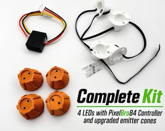 Hasbro 1984 Proton Pack - Recessed Emitter Devices (RED) RGB LED Replacement Kit