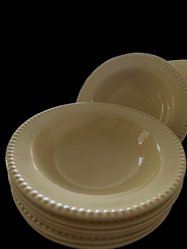 Emma Yellow Large Rim Soup/pasta Bowl Pottery Barn Etsy Canada