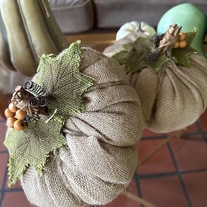 Burlap Pumpkins