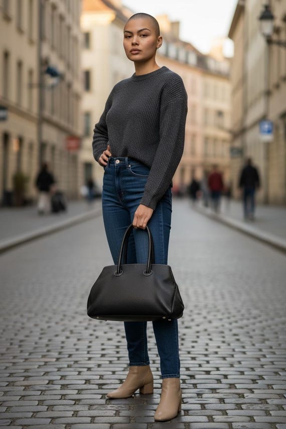 Furla Vintage Leather Tote Bag - Etsy