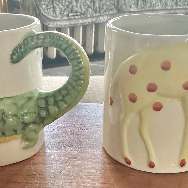 Animal Mugs set of 2