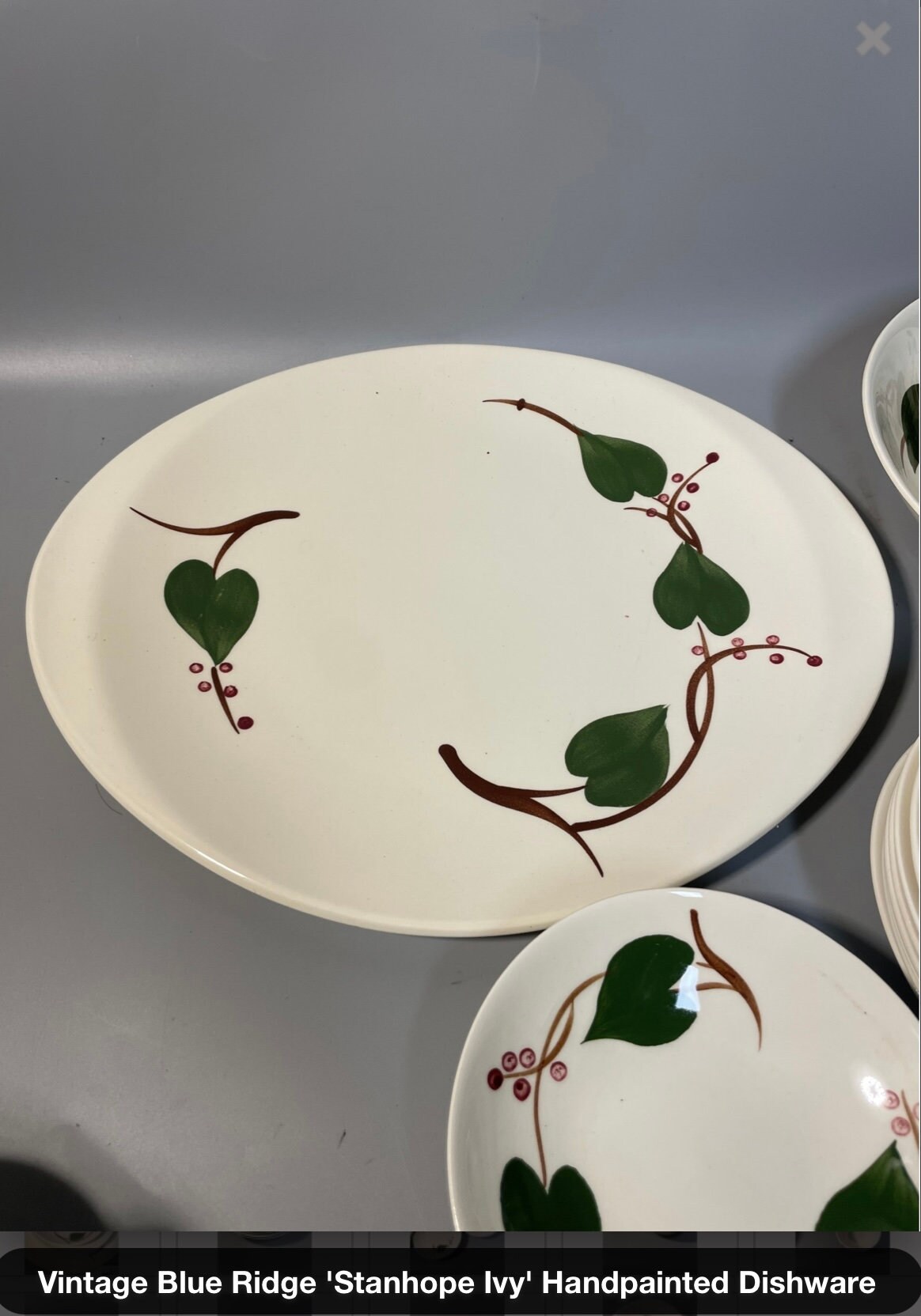 Blue Ridge Pottery Including Completer Set. Service for 4 - Etsy