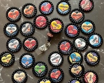 NFL retractable badge holder