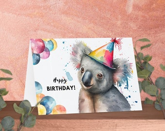 Koala Birthday Card - Free Printable - Love & Laugh Games - View #2