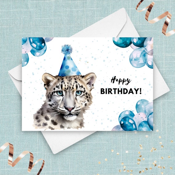 Leopard Greeting Card - Blank Inside For Any Occasion - Animal Birthday Card For Men Or Women - Nature Wildlife Art - New Zealand - View #6