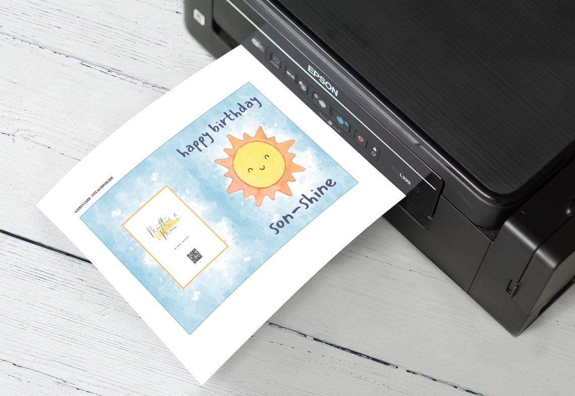 Printable Son Birthday Card Instant Download Print at Home - Etsy