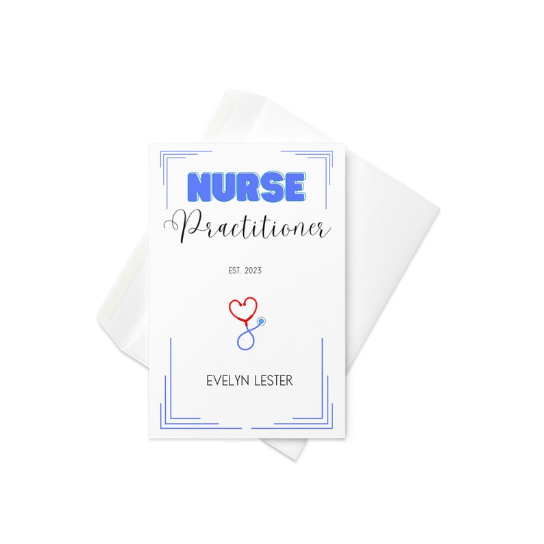 Np Graduation Card, 2024 Personalized Congratulations Card for Nurse