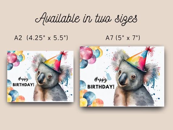 Joyeux Anniversaire Joli Koala Ours Avec Cadeau D'anniversaire Et Ballons.  Illustration de Vecteur - Illustration du drapeau, salutation: 244126459