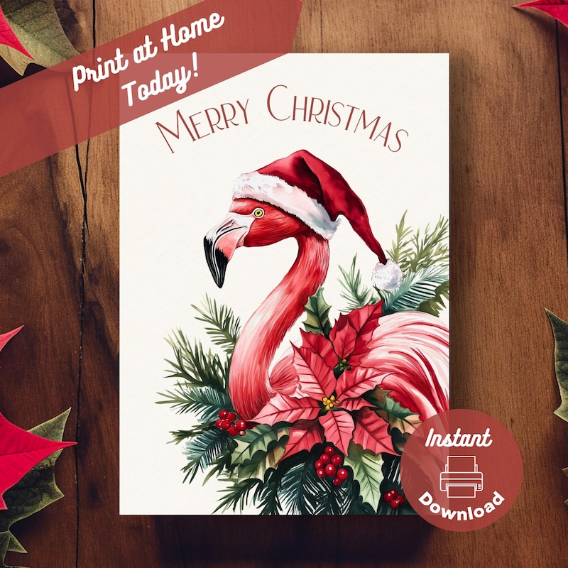 Tropical Christmas Card - Etsy