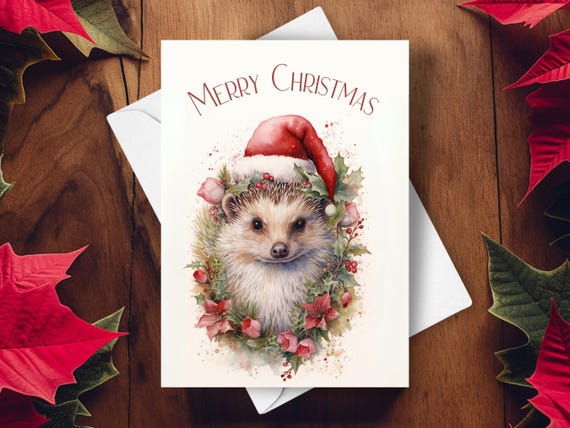 Hedgehog Vintage Art | Greeting Card Hedgehog Vintage Art | Greeting Card