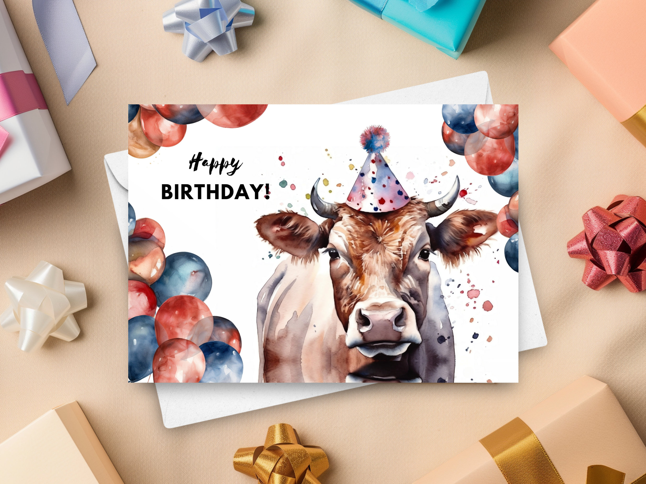 IGifts And Cards Dairy Cows 3D Pop Up Greeting Card - Cattle, Farm