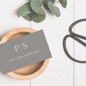 Business Card Template | Printable | Editable Card | Blank Template | DIY Business Cards | Instant Download | Canva | Minimalist | BC005