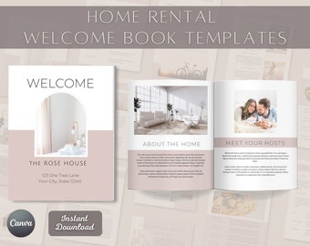 Ferienunterkunft Vorlage | Airbnb-Willkommensleitfaden | Air Bnb Printables | Vrbo Willkommensbuch | Airbnb Haus Handbuch | Beschilderung | Hostien Schilder | WB06