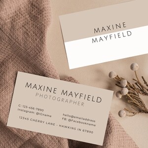 DIY Calling Card | Business Card Template | Business Card Editable Template | Real Estate Business Card | Photographer Business Card BC008