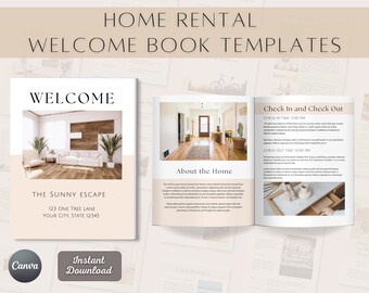 Ferienunterkunft Vorlage | Airbnb-Willkommensleitfaden | Air Bnb Printables | Vrbo Willkommensbuch | Airbnb Haus Handbuch | Beschilderung | Hostien Schilder | WB04