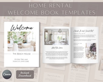Ferienunterkunft Vorlage | Airbnb-Willkommensleitfaden | Air Bnb Printables | Vrbo Willkommensbuch | Airbnb Haus Handbuch | Beschilderung | Hostien Schilder | WB01