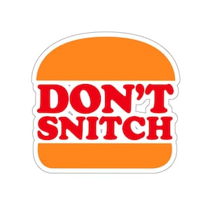 Don't Snitch Lustige Aufkleber, Deny Defend Depose weiße oder transparente Flasche & Laptop Decor, Demonstrant Statement Aktivismus, Eat The Rich Merch