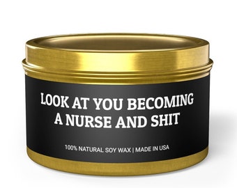 Nurse Funny Gift, Nursing School Graduation Candle, New Nurse Gift, Best Friend Gift, Gift for Daughter, Nurse Gift Graduation, Nurse Day