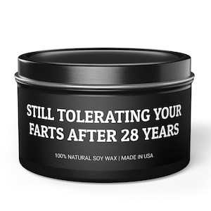 28 Year Anniversary Gifts for Husband, Funny Husband Anniversary Gifts, Twenty-Eighth Year Anniversary Candle, 28th Anniversary Gift for Him