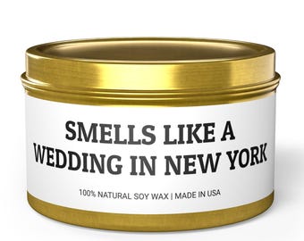Smells Like A Wedding in New York, New York Wedding Favors, New York Wedding Trip, Wedding Party, Bridal Shower Party, Wedding Gift