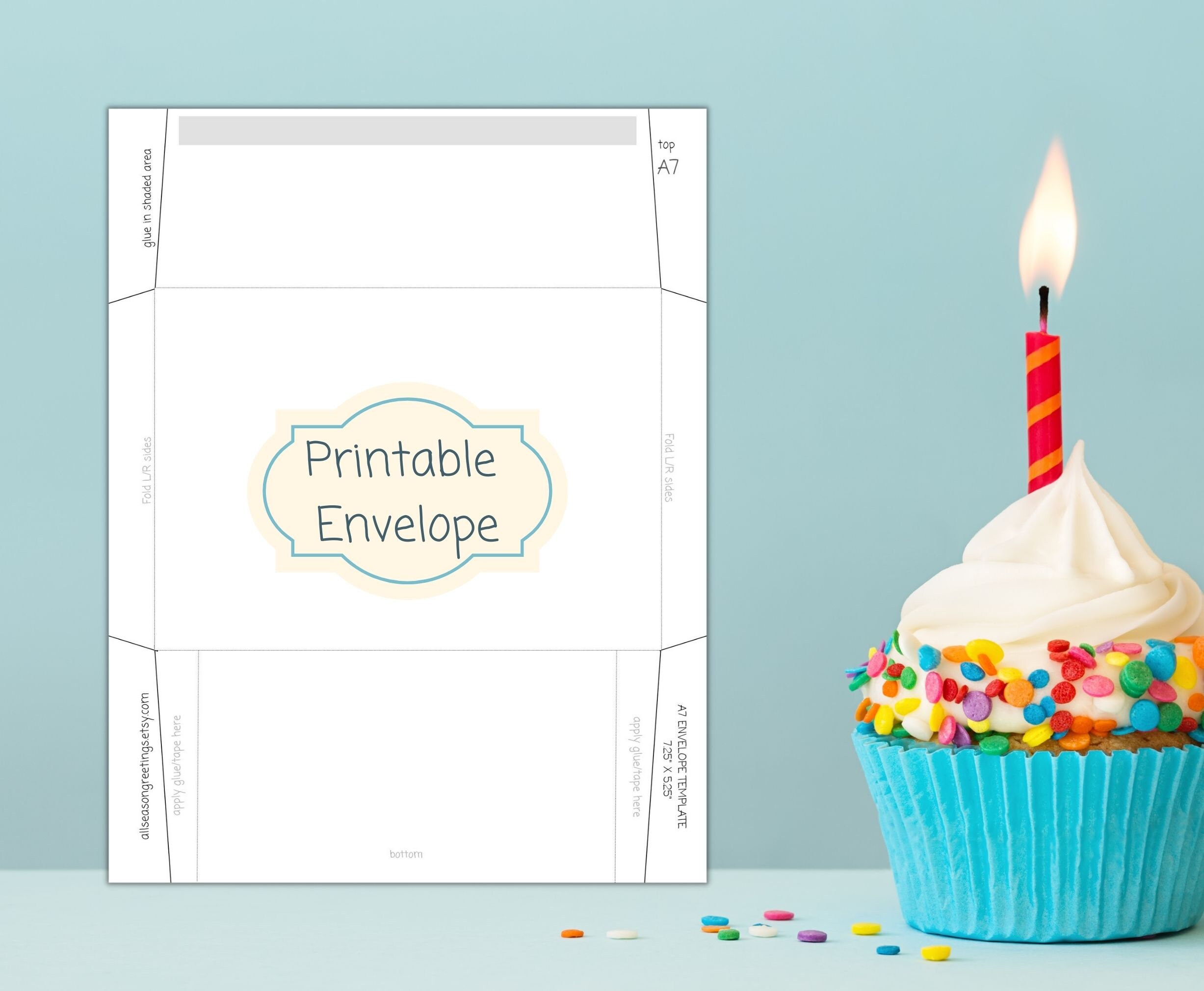 Magical Fairy Princess Birthday Card, Printable Card With Envelope ...