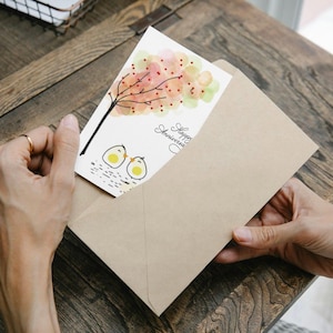 Love Birds Anniversary Card: Printable with Envelope (PDF)