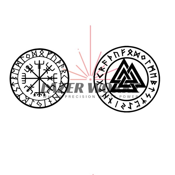 Protection Runes Coin Digital Design File for Custom Coin Engraving