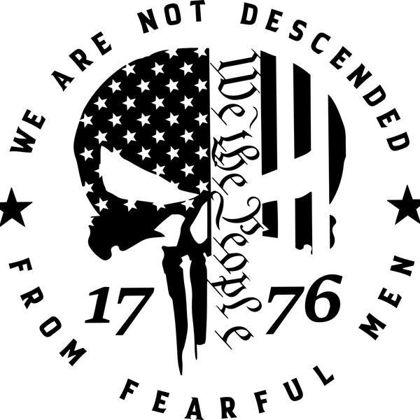 We Are the People: 1776  svg digital File for Silhouette, Cricut, and Lightburn and more!