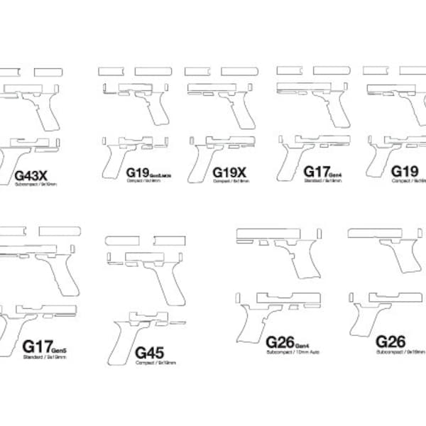 Glock Laser Template Etsy