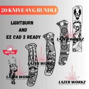 20 Knives SVG Fiber Laser Design Bundle