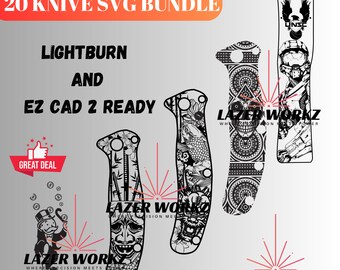 20 Knives SVG Fiber Laser Design Bundle