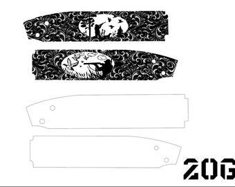 20 Gage Shotgun Scrollwork with Duck Scene Design Lightburn EZCad 2 etc Ready