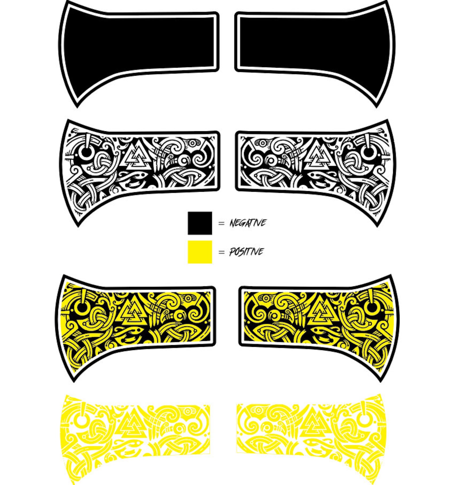 Viking Axe Design Template Ezcad 2 and Lightburn Ready - Etsy