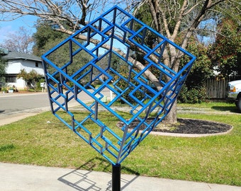 The "On Point" metal outdoor sculpture