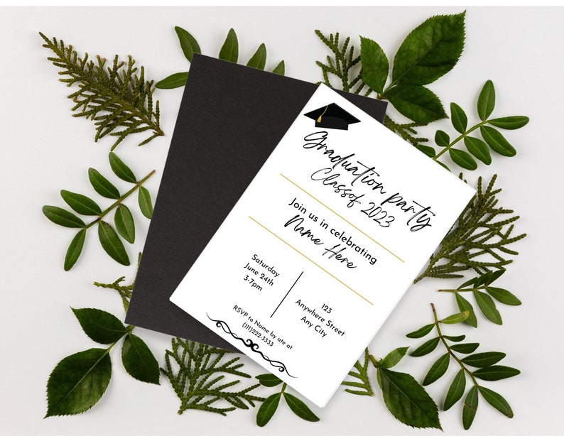 Graduation Invitation 2023, Graduation Invitation Template, Invitation