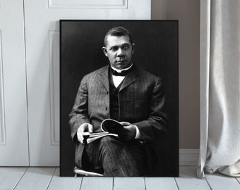 Booker Taliaferro Washington African American Black History Printable Wall Art