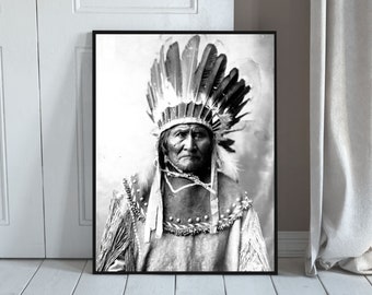 Geronimo Apache Arte mural imprimible histórico