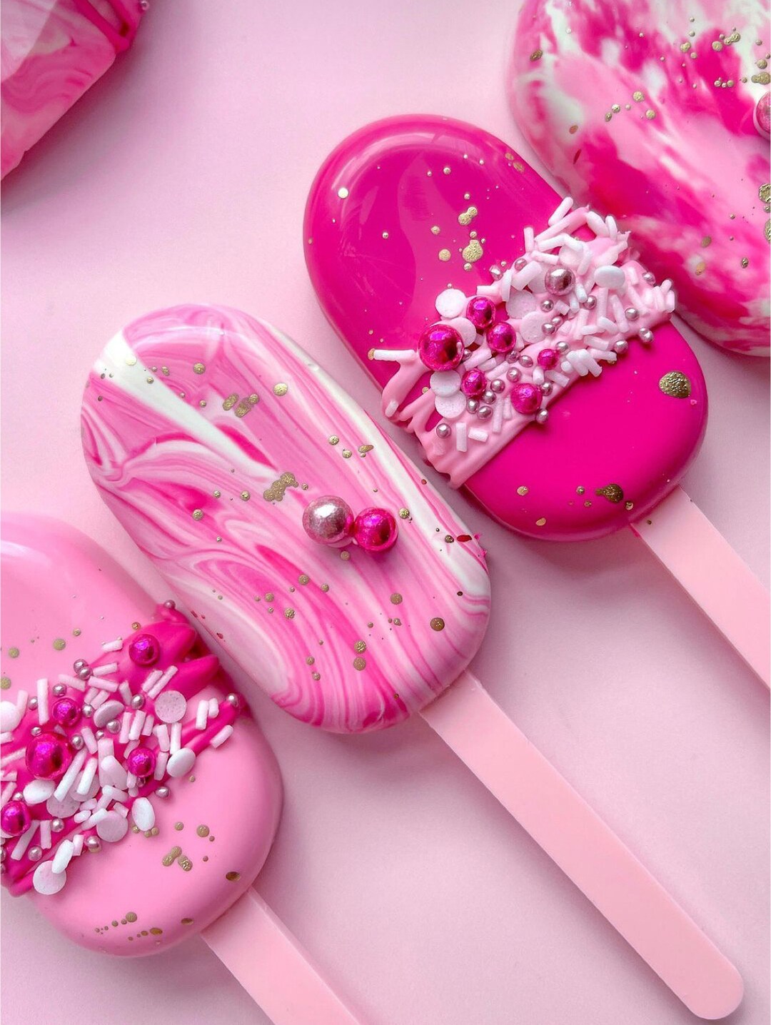 Marble Cakesicles. Birthday, Baptism Gifts. half a Dozen Teacher Favors