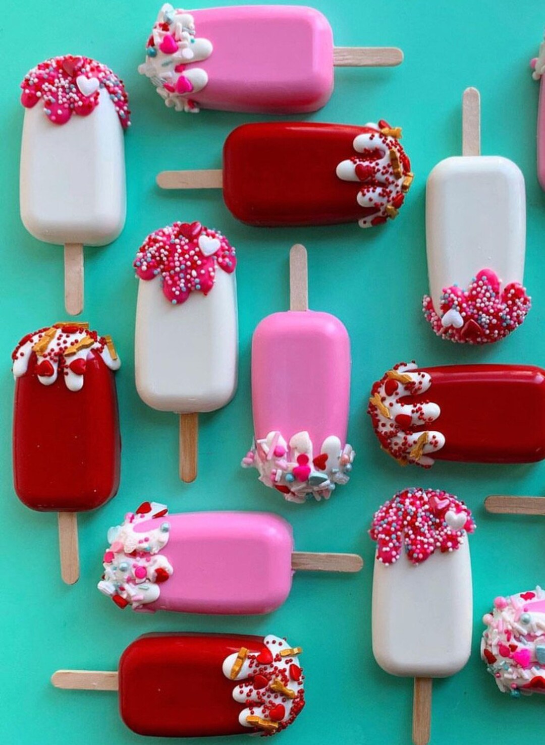 Valentines Cakesicles. Valentine Party Dessert, Teacher and Student