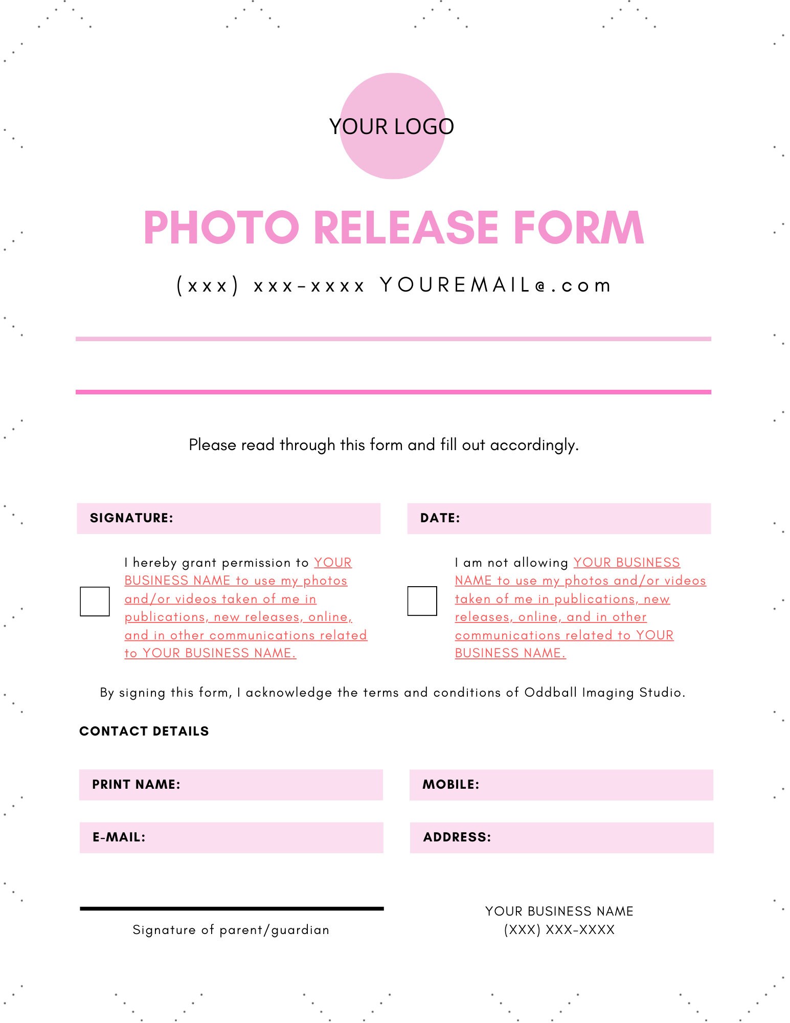 Eyelash Consent Form - Etsy
