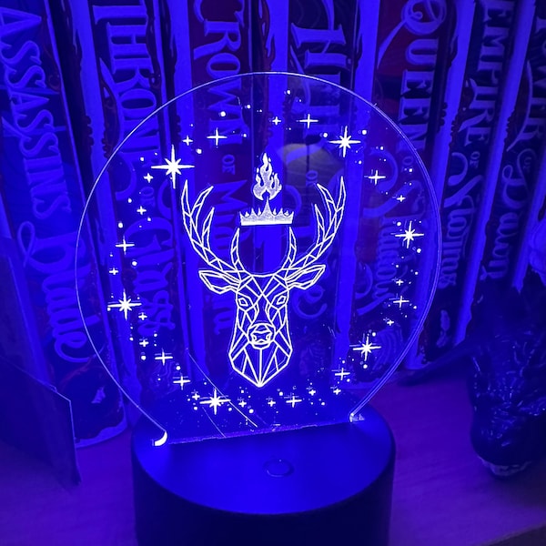 Throne of Glass Aelin geïnspireerd LED acryllicht