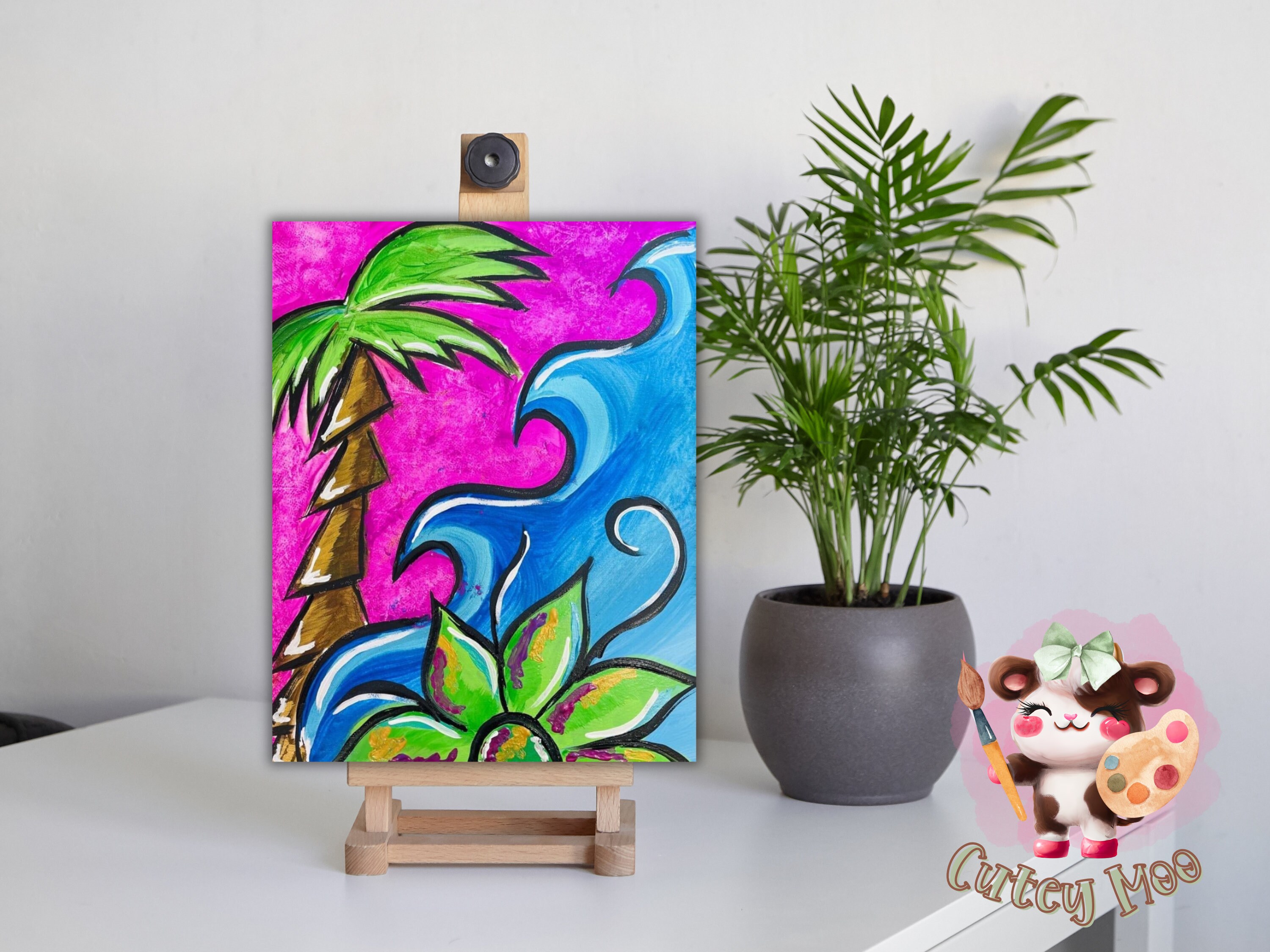 DIY Paint Party Printable for Kids | Diy Canvas | Paint Kit | Instant ...
