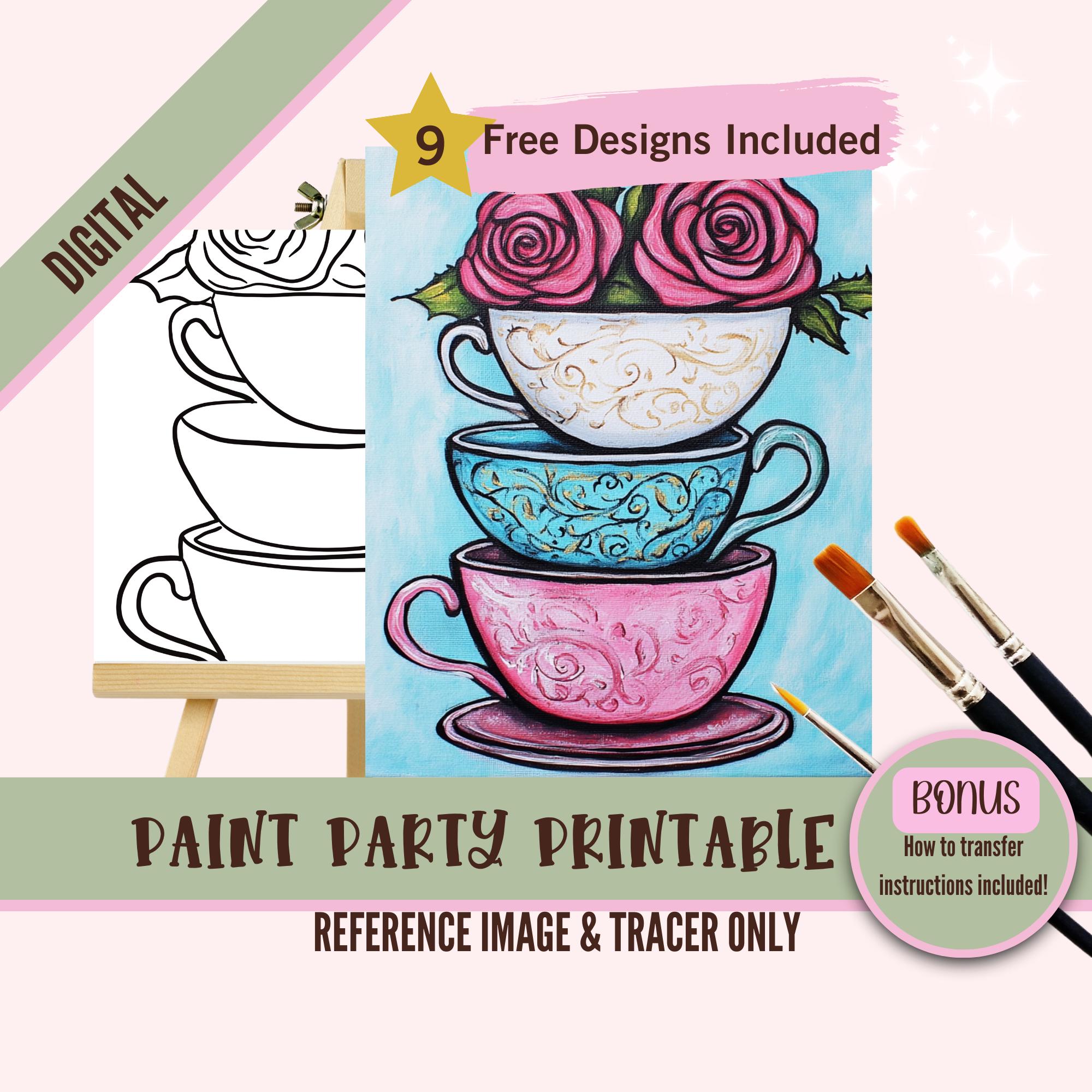 rococo-teacup-painting-template-elegant-tea-party-sip-and-paint-diy-art-stencil-floral-teacup-traceable-vintage-decor-printable-digital-etsy for Free Printable 3d Tea Cup Template Rococo Teacup Painting Template, Elegant Tea Party Sip and Paint, DIY Art Stencil, Floral Teacup Traceable, Vintage Decor Printable, Digital - Etsy for Free Printable 3d Tea Cup Template