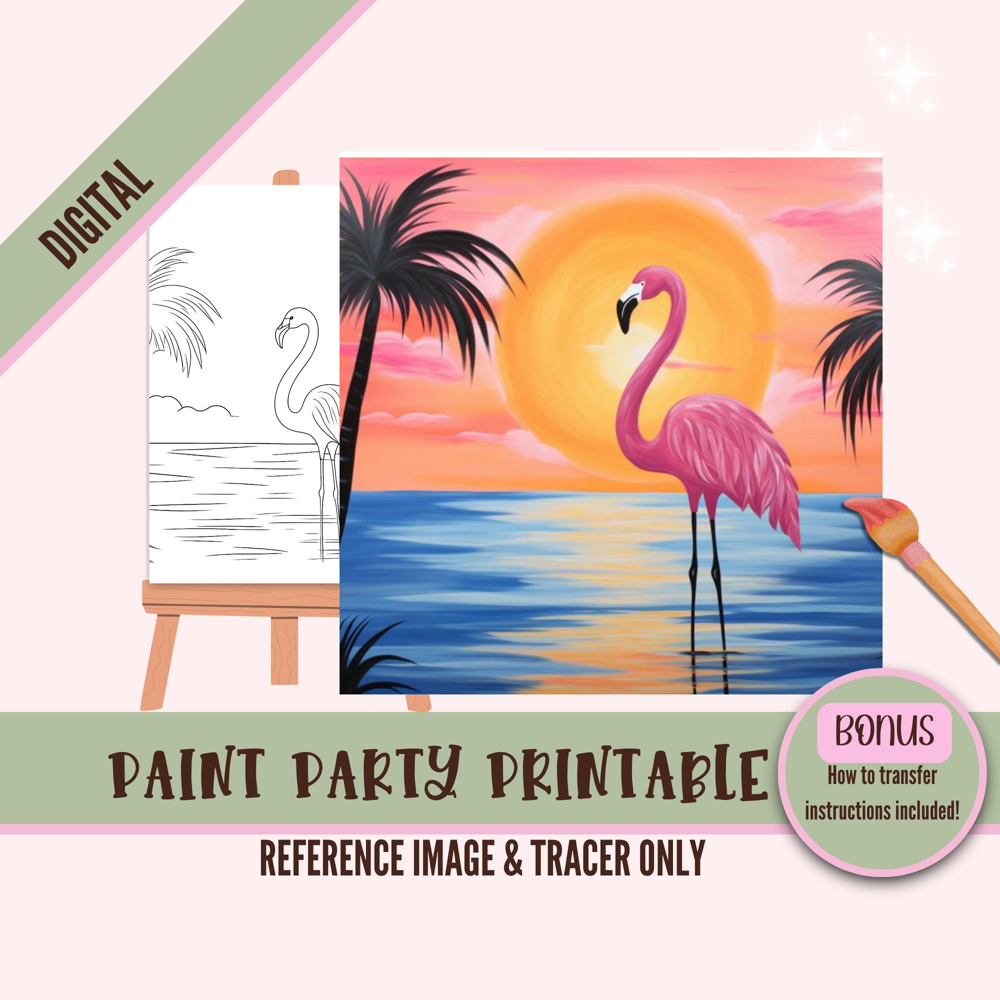 Flamingo Number - Etsy